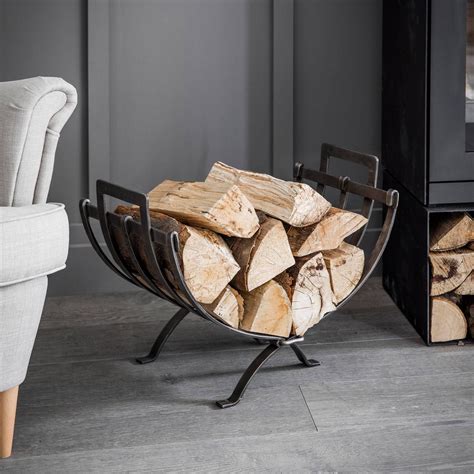 metal log baskets for fireplaces